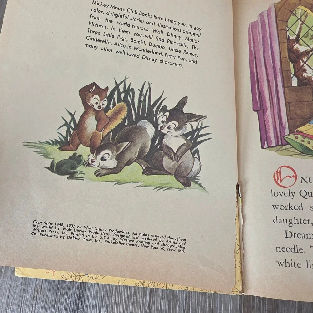 Vintage Walt Disney Little Golden Books Lot of 7 Peter Pan Snow White 50s 60s